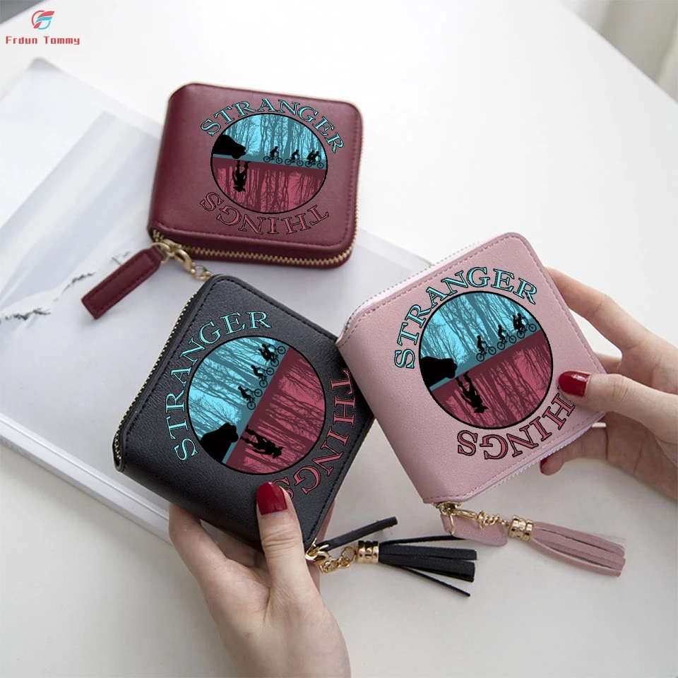 Stranger Things простой подходящий бумажник милый кошелек Женский мини аксессуары