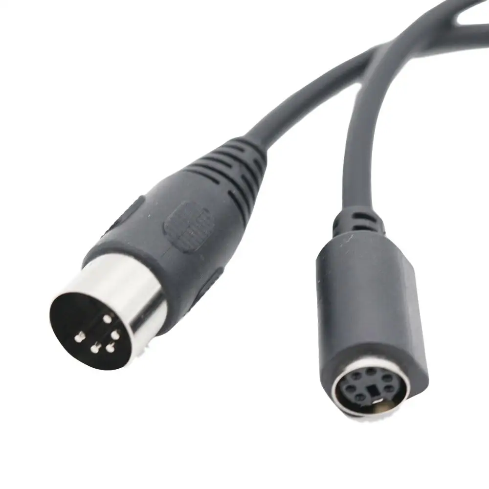 Адаптер для клавиатуры DIN5 AT Male Mini DIN6 MDIN6 PS/2 Female pc Mac кабель переходник 6 дюймов 1