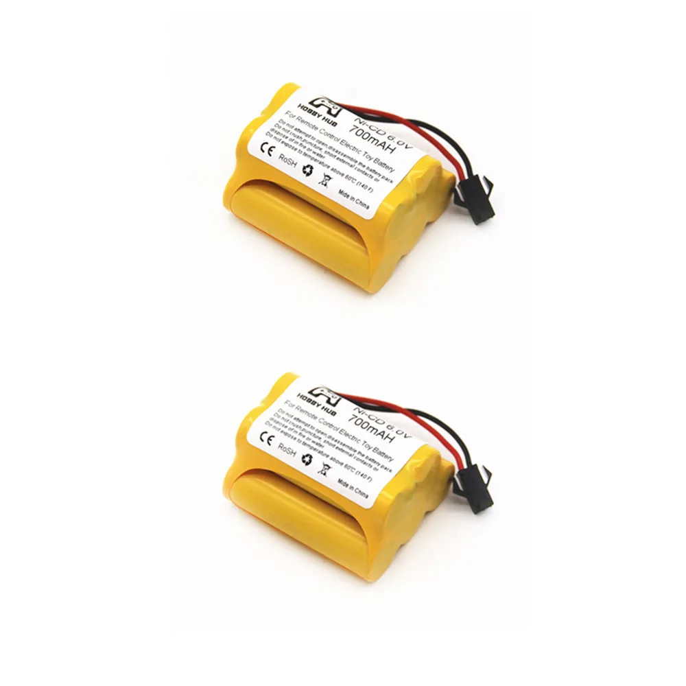 2PCS 1/2/4x NI-CD 6,0 V 700mAH батарея AA перезаряжаемая 6 v батарея для радиоуправляемой машины корабль игрушка пульт дистанционного управления игрушка электрическая игрушка 700 mah - Цвет: 2PCS