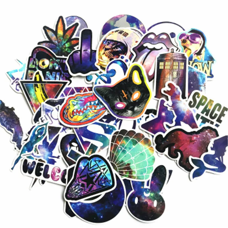 42 шт. наклейка серии террор Граффити скелет темные забавные наклейки для DIY