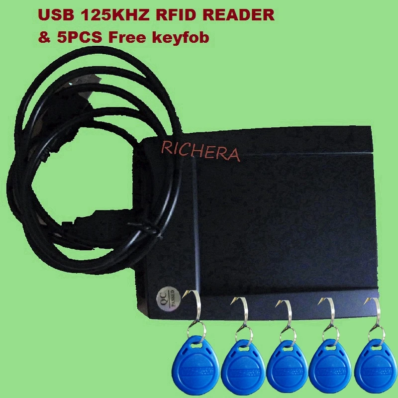 125 кГц USB RFID считыватель смарт ID карт считывание первых 10 цифровых EM4100 Windows быстрая