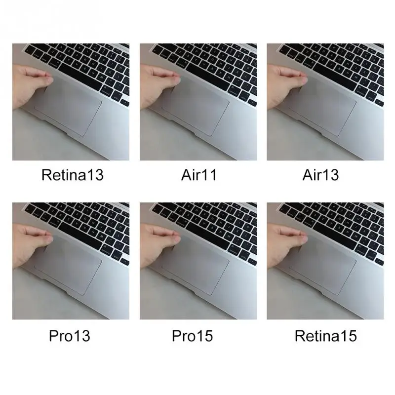 ПВХ Клавиатура Тачпад прозрачная пленка Стикеры для Apple Mac Macbook Air 11 12 Pro retina 13 15 дюймов протектор#822