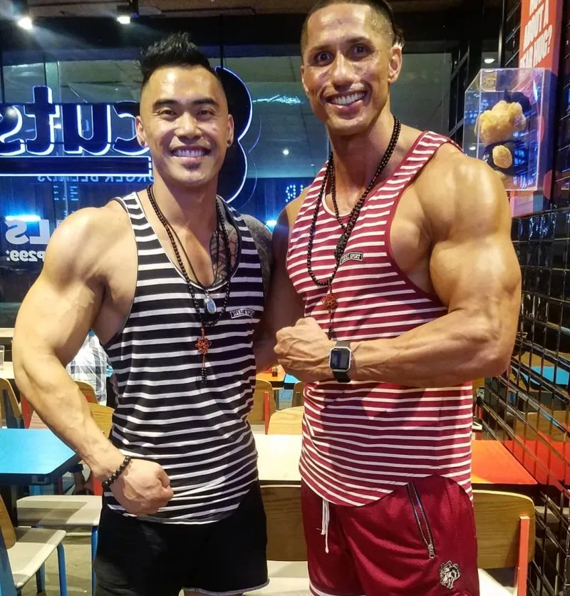 В полоску майка &quotбоксерка&quot Для мужчин s рубашки без рукавов хлопок Мужчин's