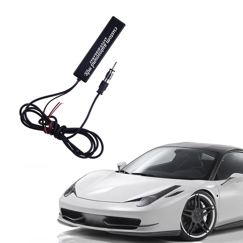 

New Electronic Stereo Radio AM FM Portable Singnal Amplified Antenna KIT 12V for Car Truck Aerials