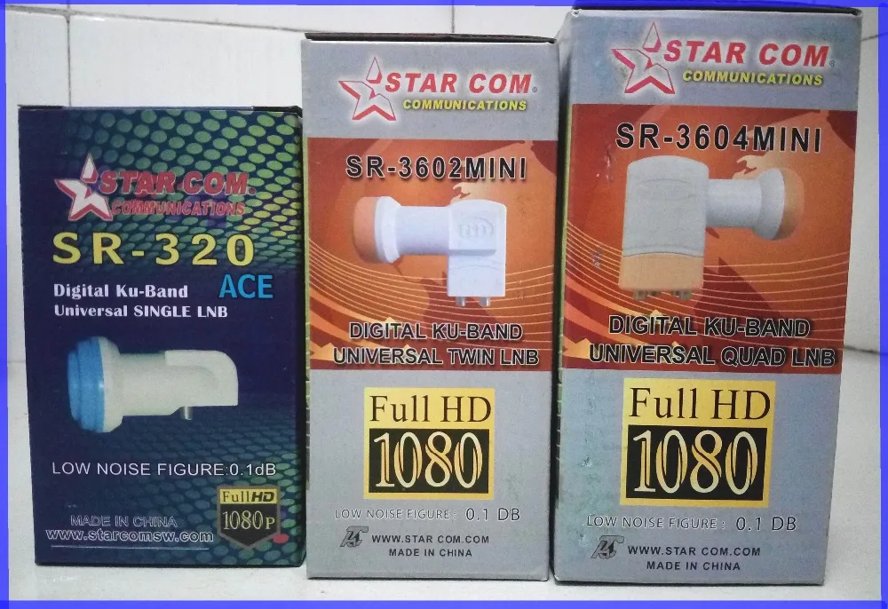 STARCOM SR-320, SR-3602, SR-3604 цифровой HD универсальный KU Band Одноместный Твин Quad LNB с высоким коэффициентом усиления низкий уровень шума спутниковая антенна LNB