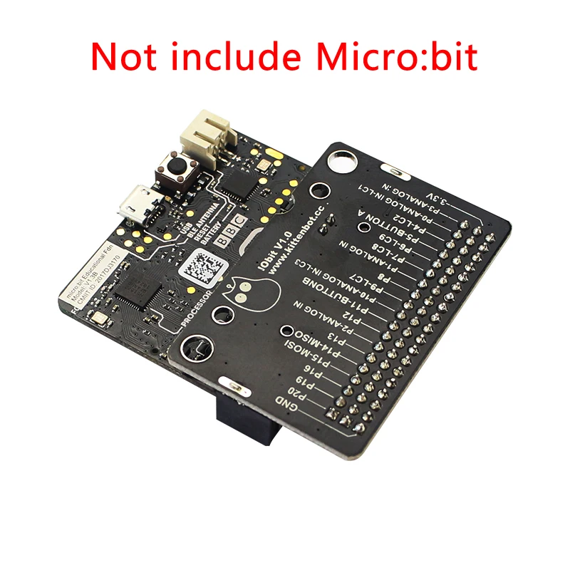 Новое поступление IOBIT Micro:bit горизонтальная плата адаптера GPIO удлинительная для BBC
