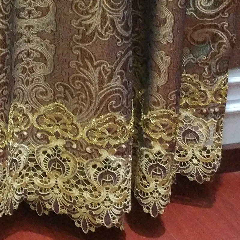 Цветочные шторы для дворцового зала королевские из фатина в египетском стиле