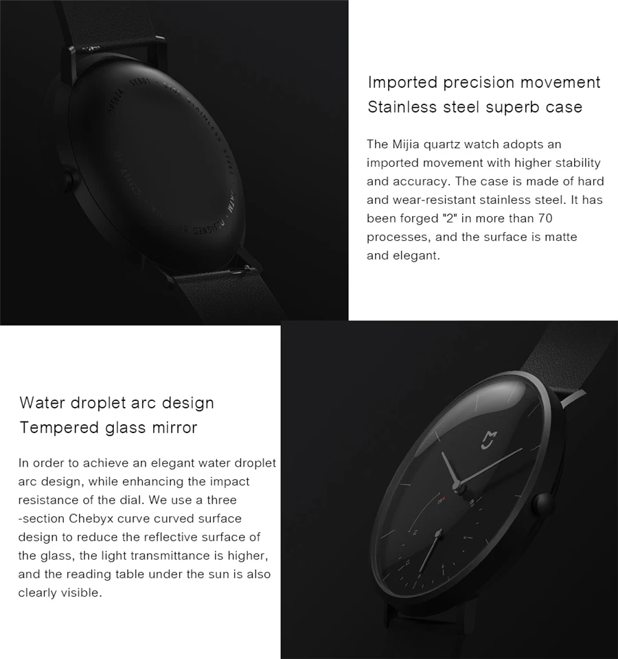 Оригинальные кварцевые часы Xiaomi Mijia Mi водонепроницаемые спортивные с двойным
