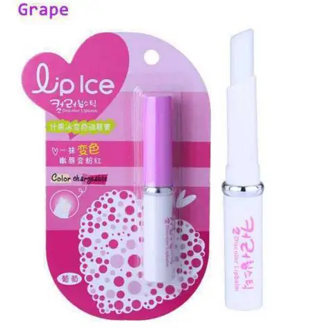 Grape Горячая 6 цветов фруктовый бальзам для губ длительная увлажняющая Волшебная губная помада Уход за губами изменение цвета губная помада инструмент - Цвет: Grape