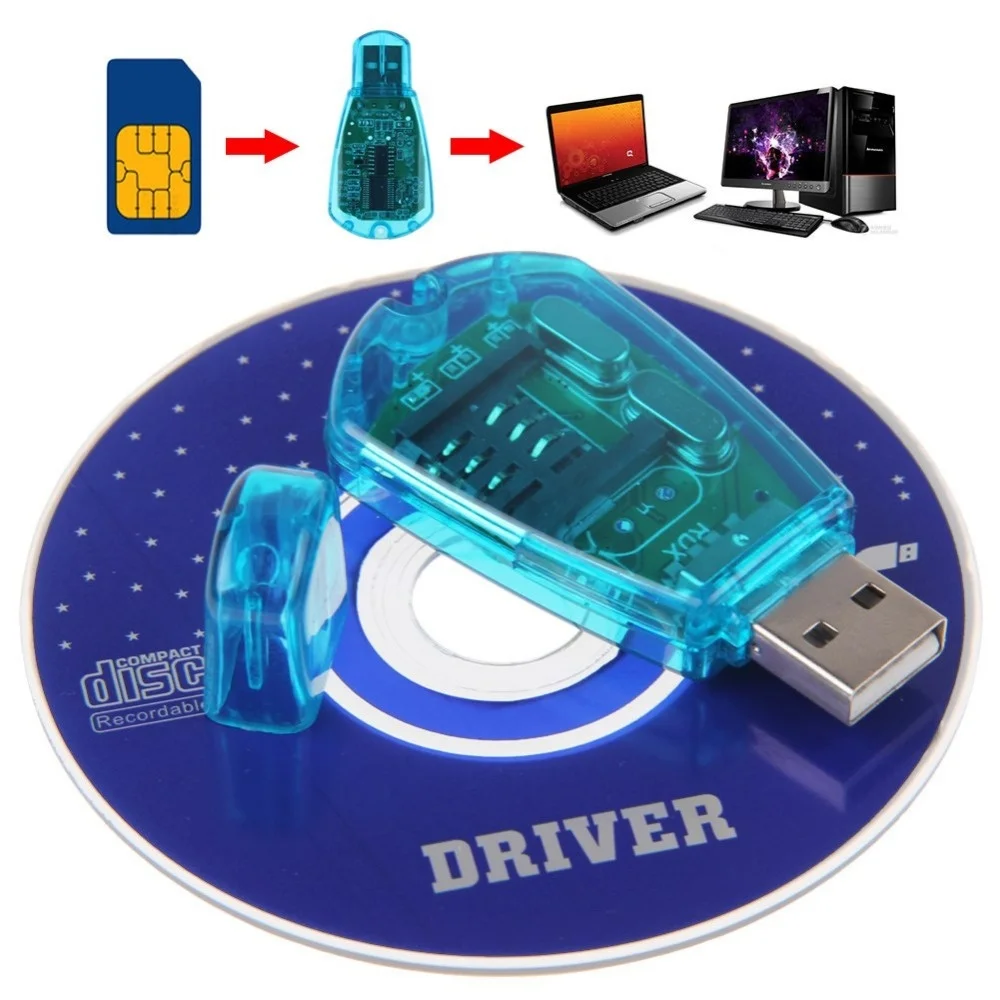 

Устройство для чтения SIM-карт, USB, WCDMA, CD-дисков, сотовых телефонов, для Windows XP