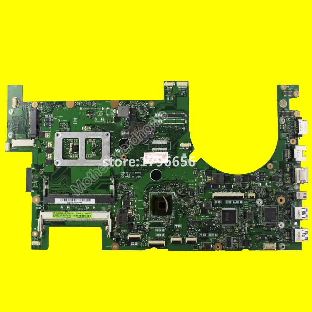 G750JX материнская плата для ноутбука G750JW REV2.1 с процессором i7 4700HQ GTX770M/3 ГБ|laptop motherboard|motherboards for laptopsmotherboard motherboard |