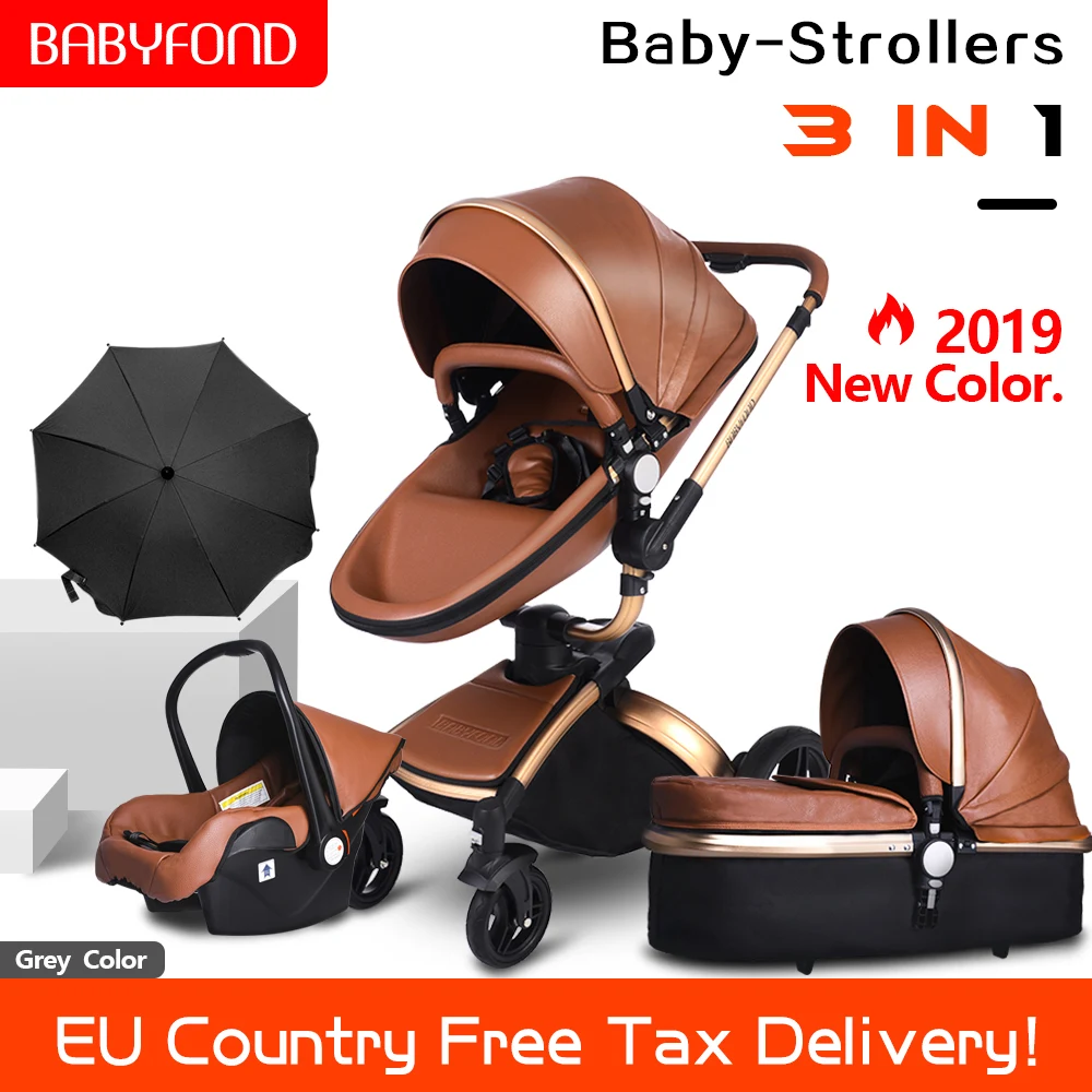 Babyfond 2 в 1 детская коляска с поворотом на 360 градусов детская коляска с высоким пейзажем Противоударная детская коляска