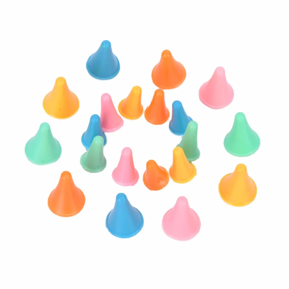 Новинка 10 шт. резиновый конусный вязаный колпачок для игл наконечники защитные