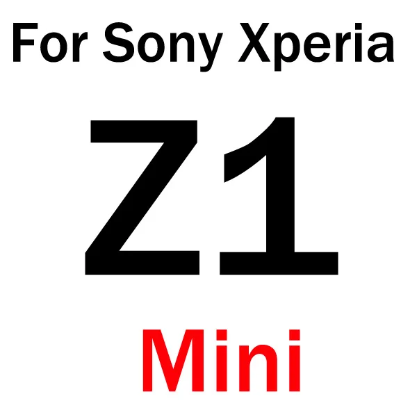 For Z1 mini Закаленное стекло для sony Xperia Z Z1 Z2 Z3 Z4 Z5 Compact Mini для sony Xperia M4 Aqua M5 защитная пленка из закаленного стекла - Цвет: For Z1 mini