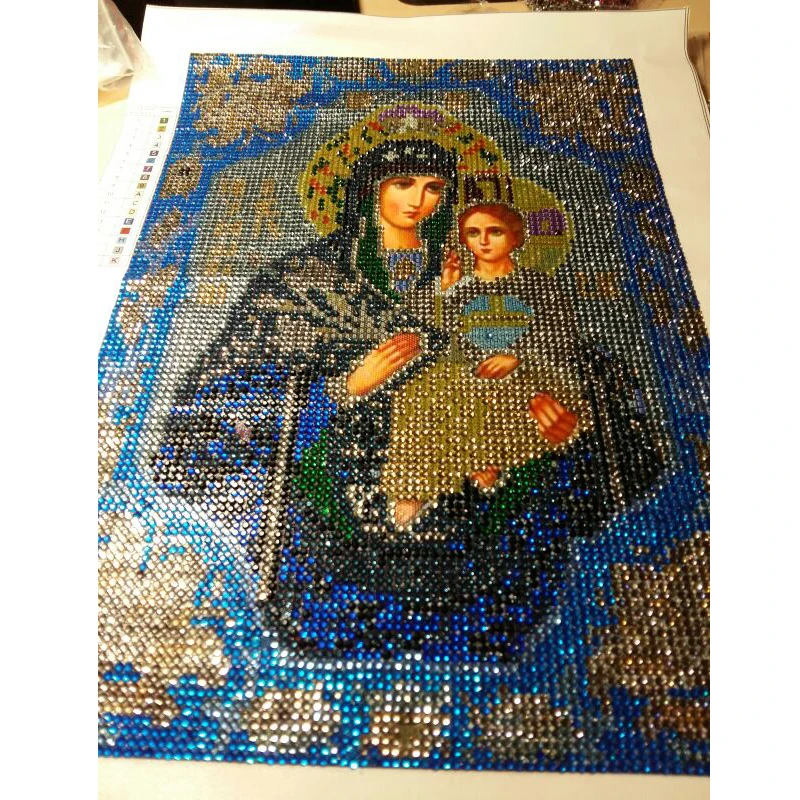 5D diy diamond painting cross stitch Crystal 3d embroidery kits mosaic religious Picture rhinestones | Дом и сад