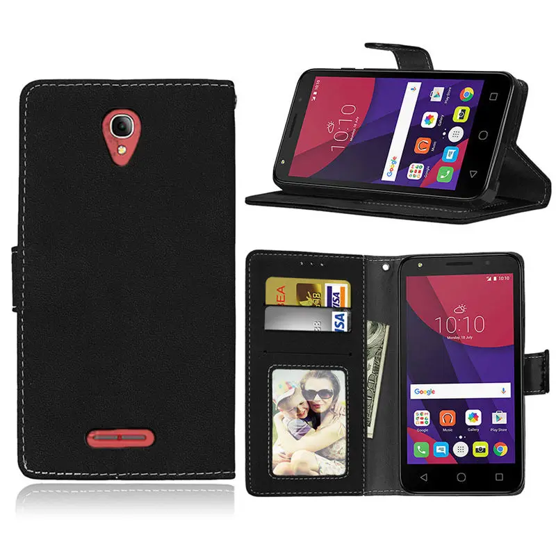 Чехол бумажник из искусственной кожи для Alcatel Pop 4 Plus 5056D чехол книжка телефона One