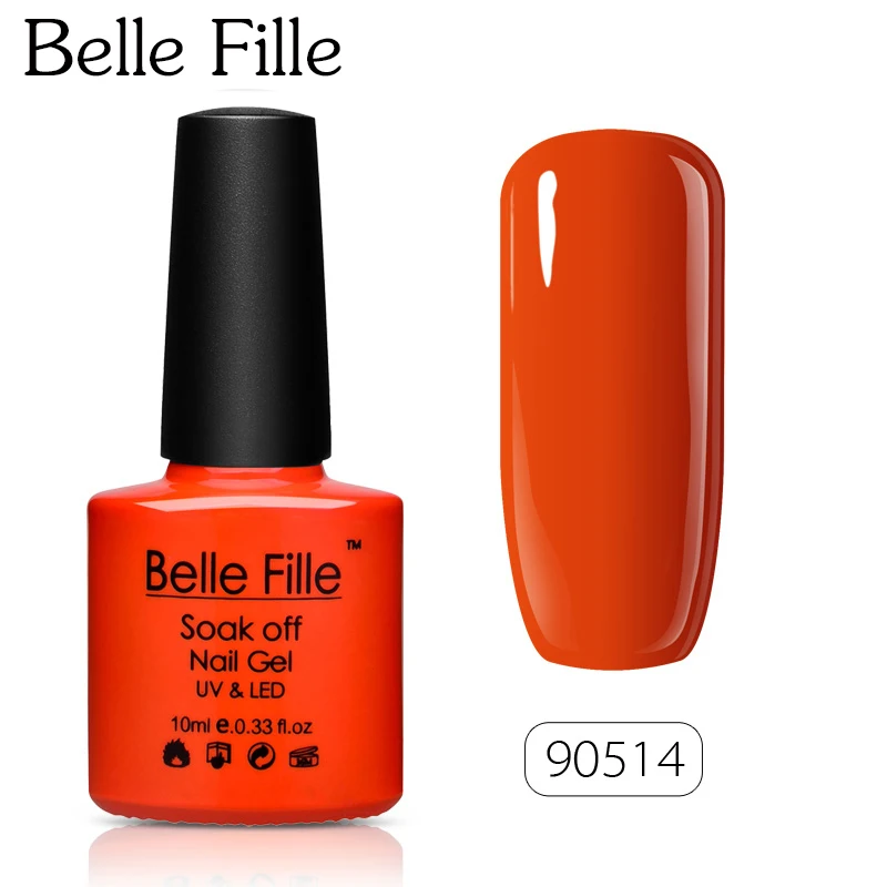 Belle Fille 10 мл Макарон разноцветный Гель-лак для ногтей лак Светодиодная лампа