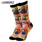 Носки с 3D-принтом Friends of the Print, мужские и женские модные забавные носки, 200 вязаных носков с масляной росписью, Компрессионные носки, 2020