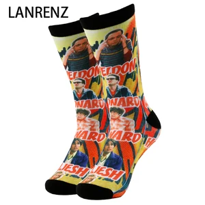 Носки с 3D-принтом Friends of the Print, мужские и женские модные забавные носки, 200 вязаных носков с масляной росписью, Компрессионные носки, 2020