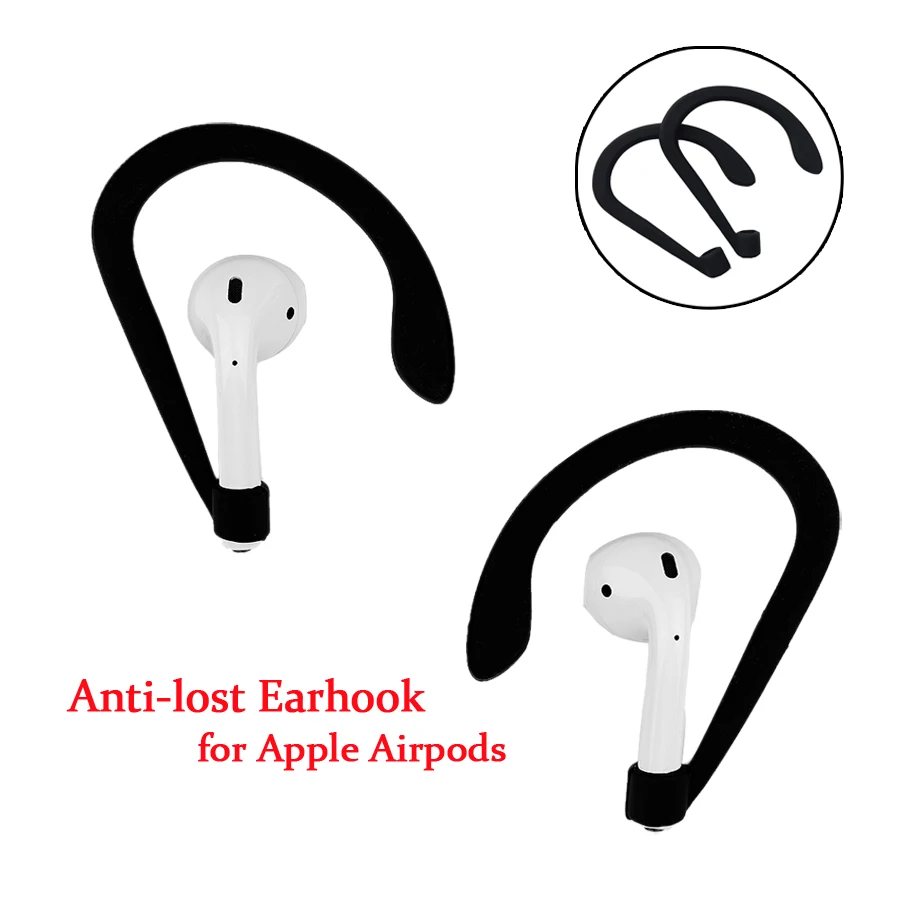 

Silicone Ear Hooks for Airpods 2 1 Wireless Headphone Anti-lost Hanging Hook Holder Mount for Apple Airpods Accessory
