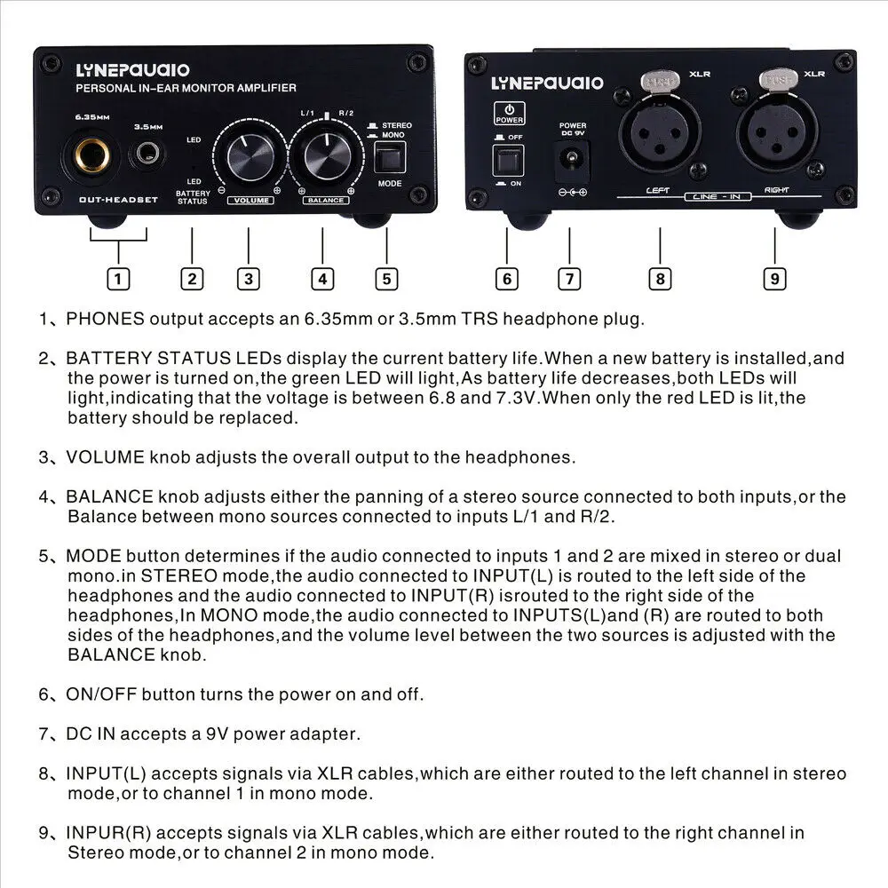 Douk аудио HiFi монитор усилитель для наушников XLR сбалансированный стерео/моно микшер усилитель