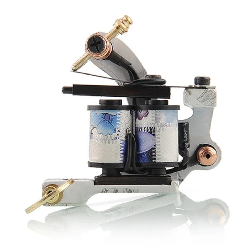 2015 Brand New Easy Use 10 Wrap Coils Steel Entry Level Beginner Tattoo Machine Gun Set Shader Body Art Hot Sale | Красота и здоровье