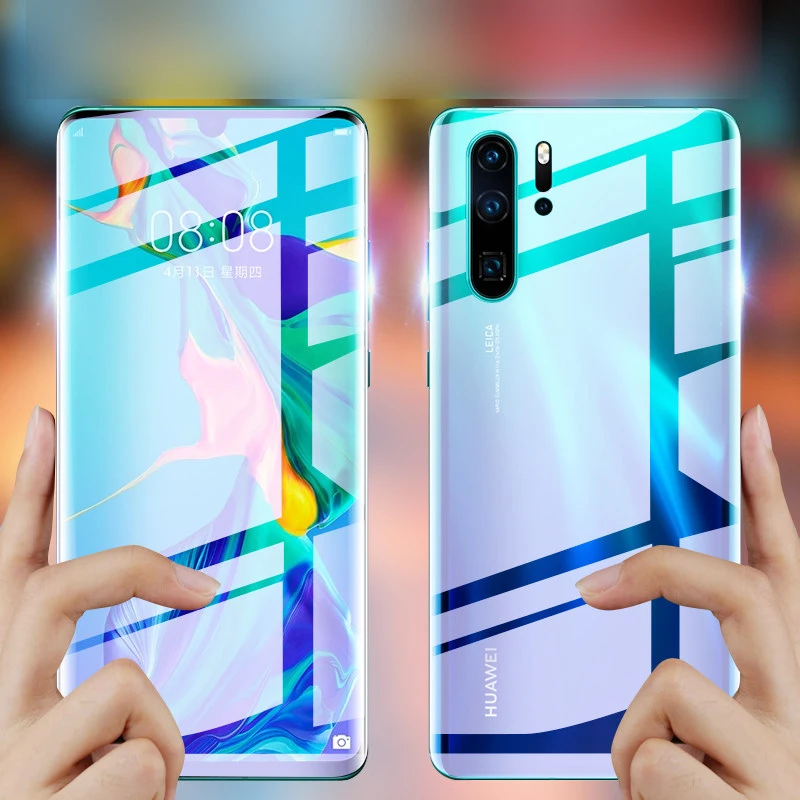 Полное покрытие для huawei Y7 Prime Y9 Y6 Pro P30 Lite P30Pro мягкая Гидрогелевая пленка для Honor 8A Pro 8X защита экрана(не стекло