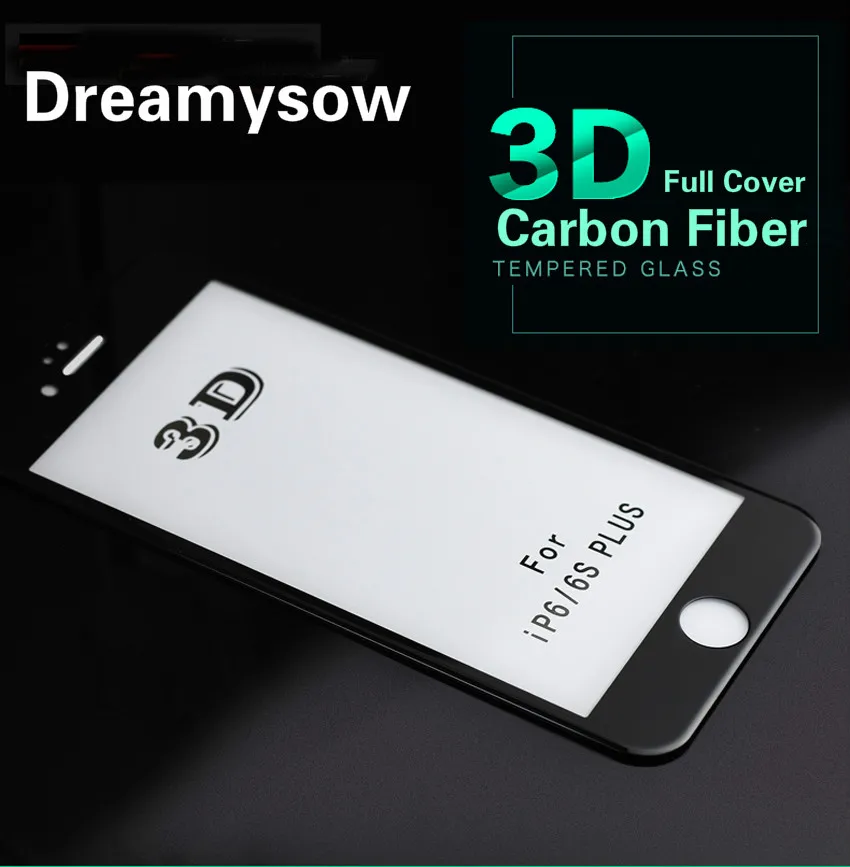 3D изогнутое углеродное волокно закаленное стекло для iphone 8 Plus iPhone X 11 Pro Max 9H Защита