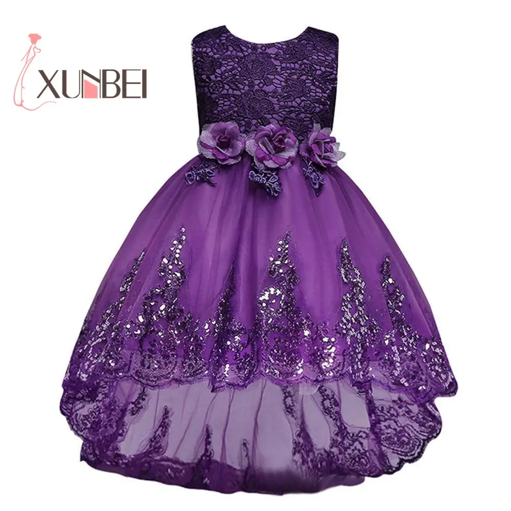

Candy Colors Cute Girls Pageant Dress Princess Cheap Lace Flower Girl Dresses Sequin Bow Bridesmaid Wedding Party Dresses