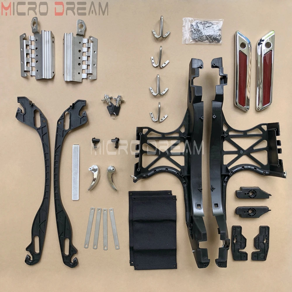 Задняя сумка для седла крышки с защелками аппаратная крышка комплект замком Harley