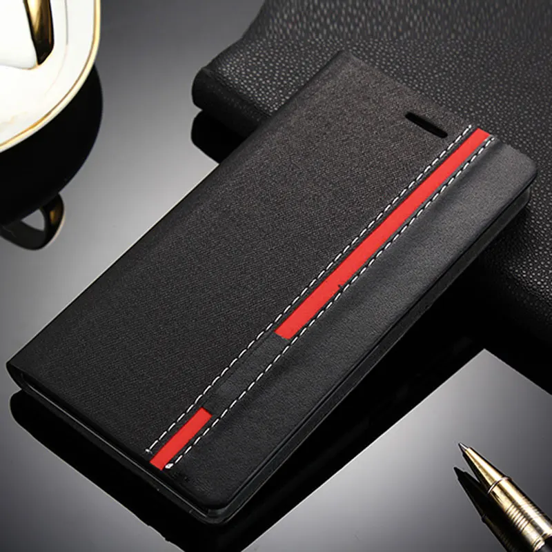Black Для lenovo P70 чехол Funda с откидной крышкой и подставкой Кожаный чехол-кошелек смешанных цветов с отделениями для карт чехол для lenovo P70 P70T P 70 - Цвет: Black