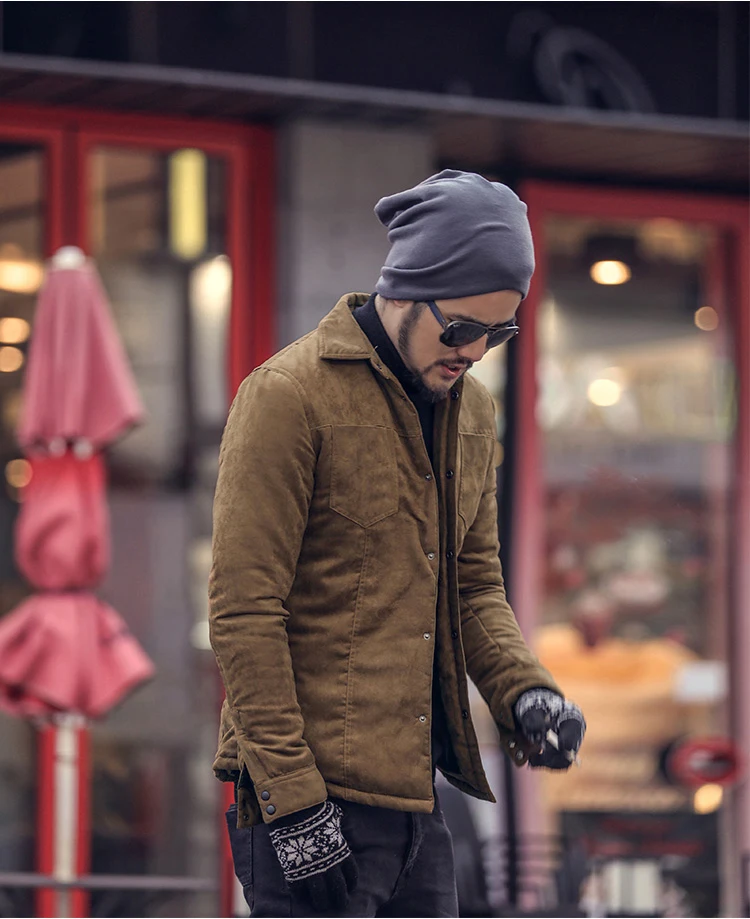 Для мужчин осень модный бренд Slim Fit с длинным рукавом пальто Для мужчин плед хлопок Повседневное теплая верхняя одежда Европейский стиль наивысшего качества пальто F2132