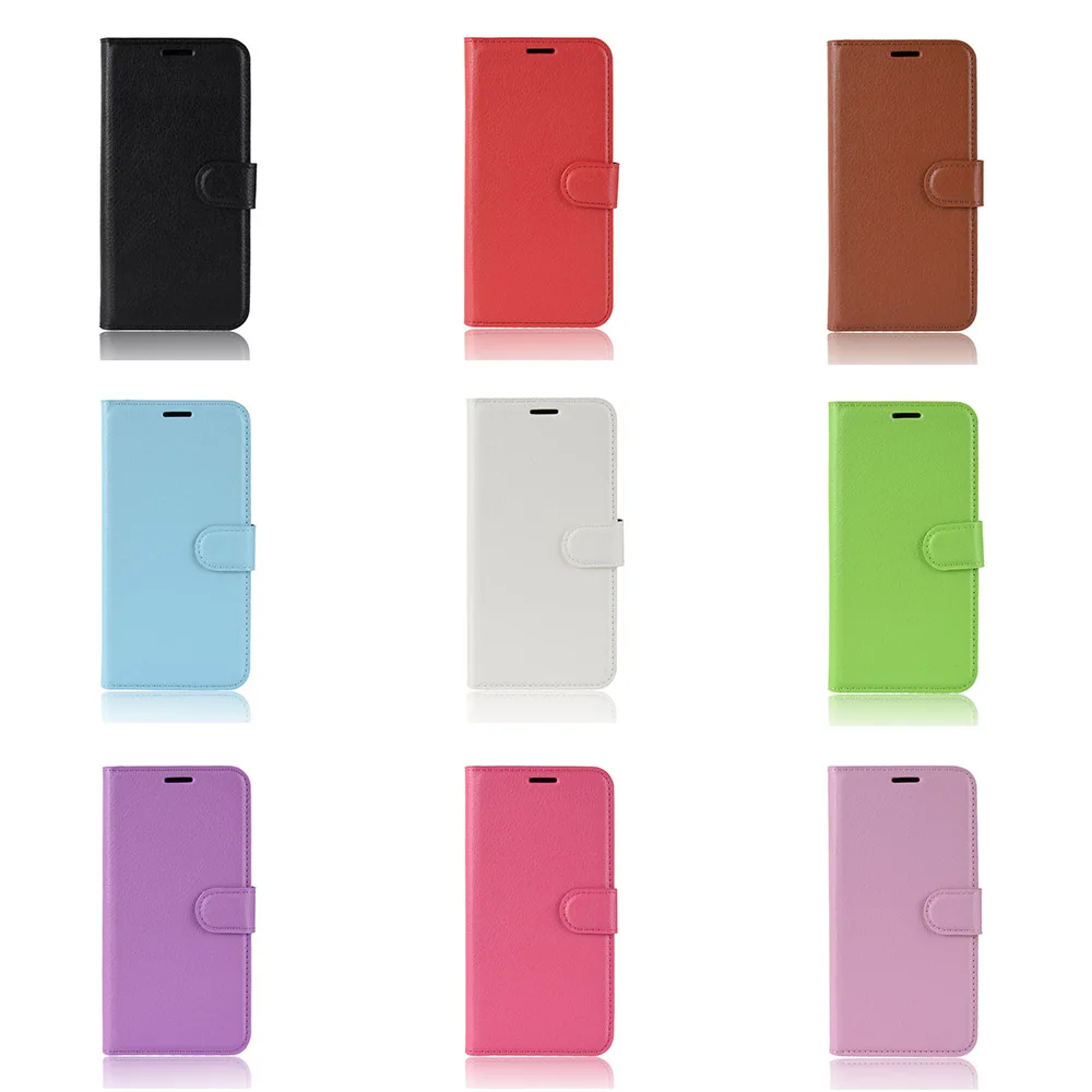 KONSMART защитный чехол книжка для huawei Коврики 20 Lite личи искусственная кожа флип