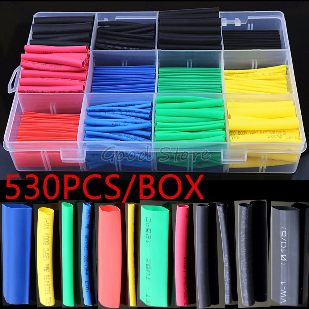 530 шт./580 шт./260 шт. термоусадочные трубки|cable sleeving kit|cable sleevewire cable sleeve |