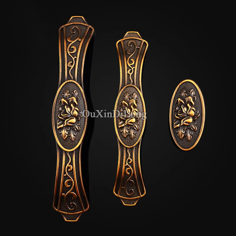 2 шт. резные ручки для кухонных шкафов и ящиков|Ручки шкафа| |