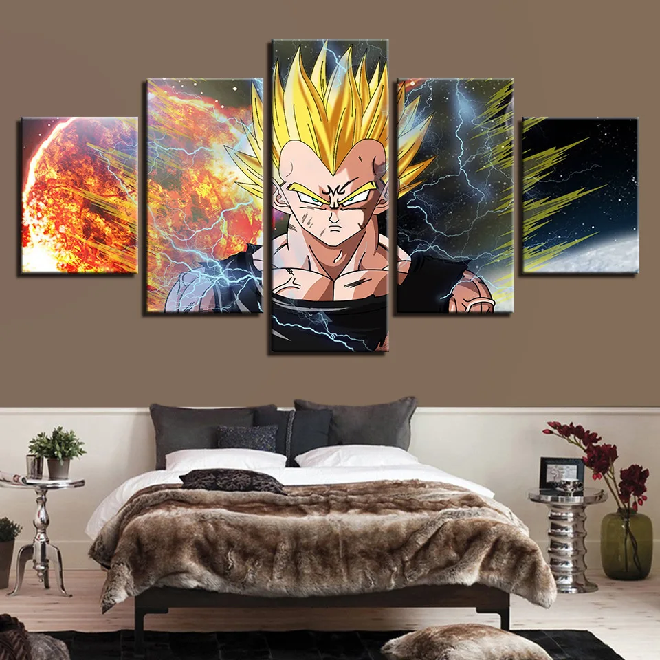 Дракон мяч плакат Настенные картинки для гостиной цветной рисунок искусство 5 шт.