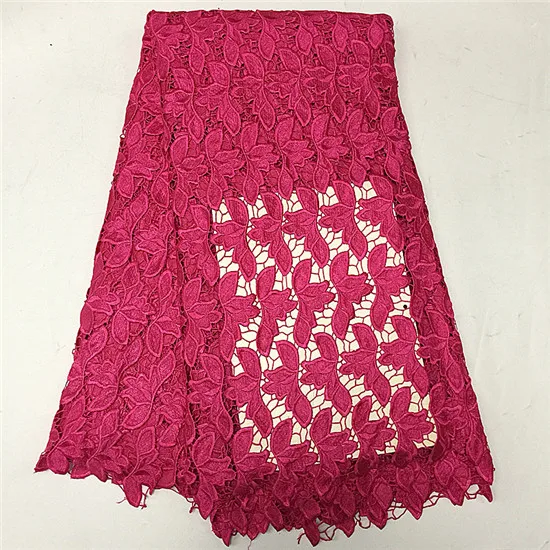 Высокое качество Цвета африканские полые кружева для женщин платье полиэстер