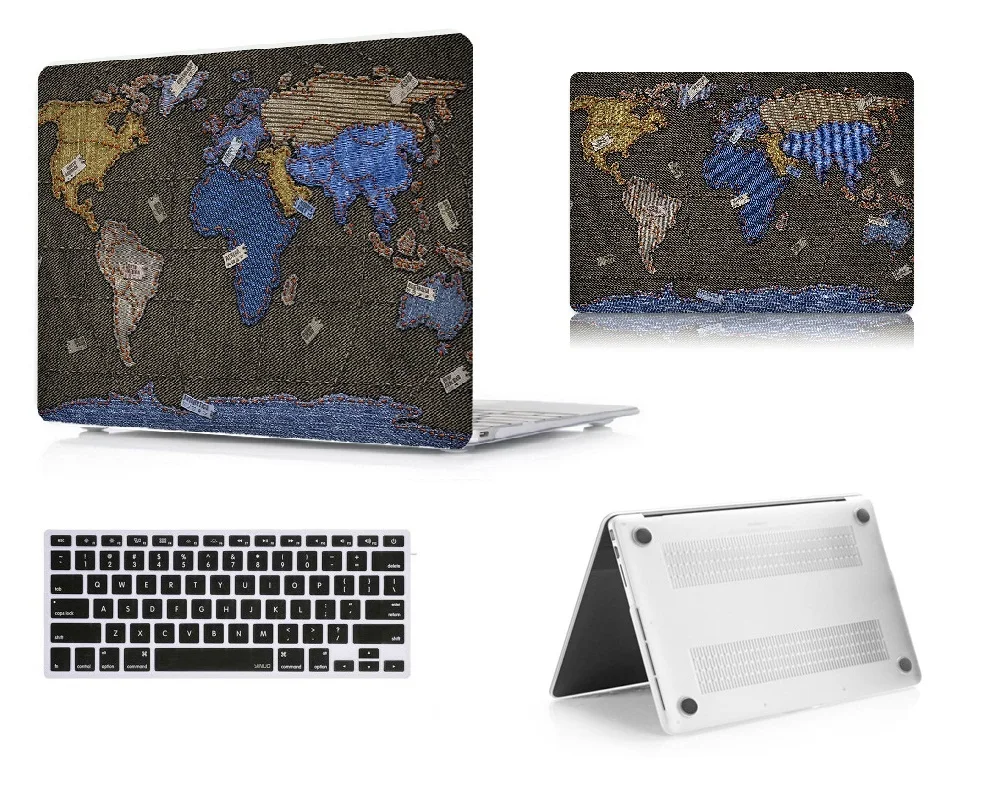 Новый жесткий чехол для ноутбука + с клавиатурой Apple MacBook Air 11 13 Pro Retina 15 дюймов