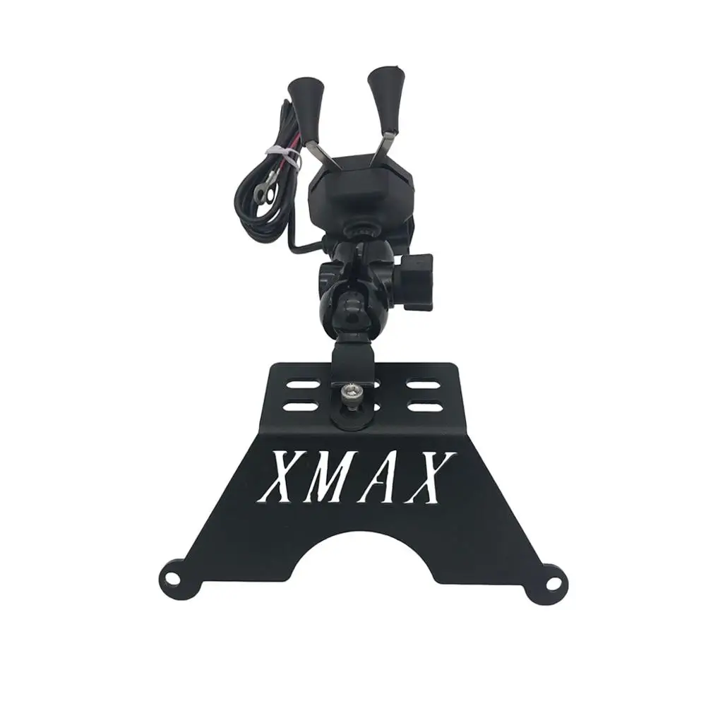 Мотоцикл XMAX300 400 125 250- телефон usb-стойка держатель велосипед для крепления мобильного телефона на велосипед телефон 3,5-6 дюймов gps Кронштейн Пластины Для Yamaha