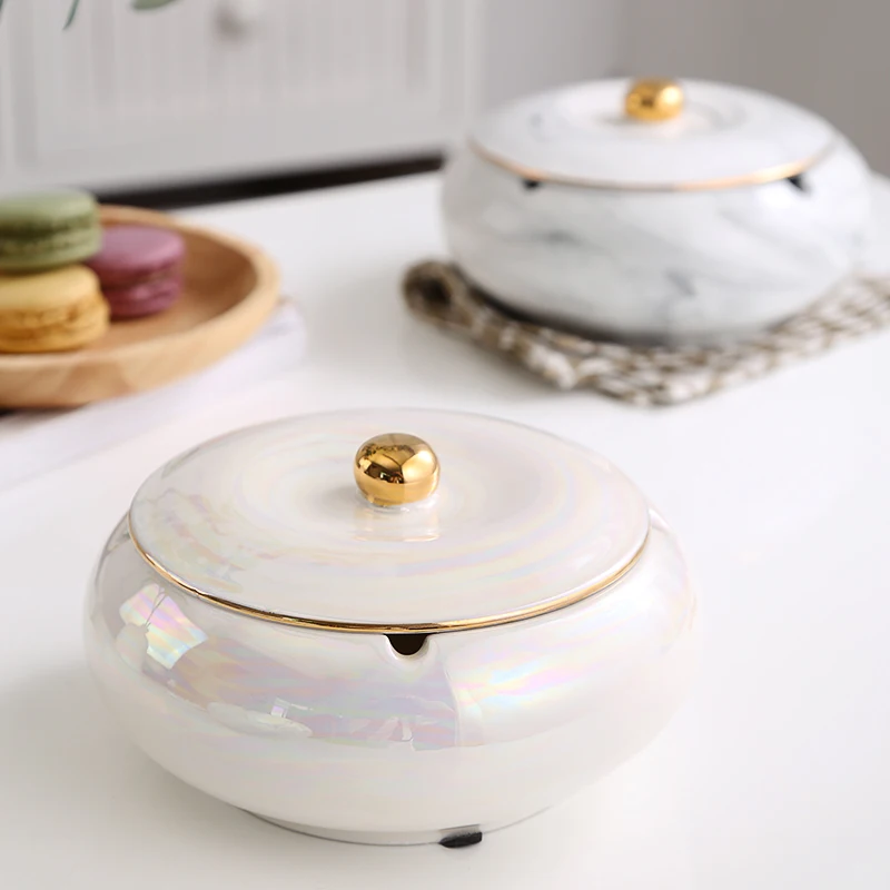 Пепельница керамическая для сигар s-образная пепельница с крышкой из нержавеющей