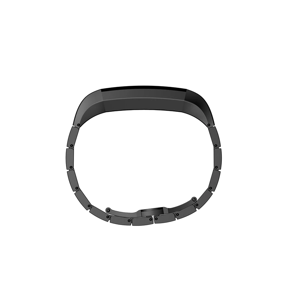 7 цветов металлический ремешок из нержавеющей стали для Fitbit Alta HR ремешок ритм сердце умный браслет из бисера Высокое качество часы ремешок