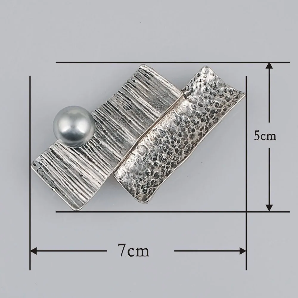 Молоток сплав броши с искусственным жемчугом Винтажные Ювелирные изделия черный
