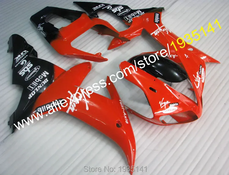

Orange black sportbike cowling For Yamaha YZF R1 2002 2003 YZF1000 02 03 YZF-R1 Motorbike fairings (Injection molding)