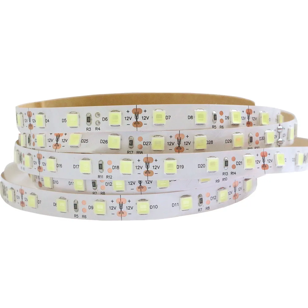 Супер яркий светодиодный ленточный светильник 12 в SMD 5054 60 светодиодов/м 120 гибкий