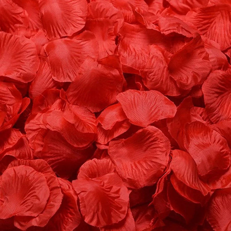 Wholesale 1000pcs/lot Atificial Polyester Flowers Wedding Decorations Fake Rose Petals Girl Toss Patal Flower Confetti Party | Свадьбы и