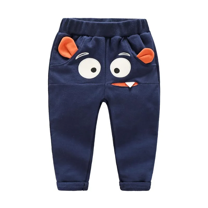 2019 NEW Boys pants Casual cotton Large Eye Pattern Cartoon baby ruffle kid leggings tiny cottons | Детская одежда и обувь