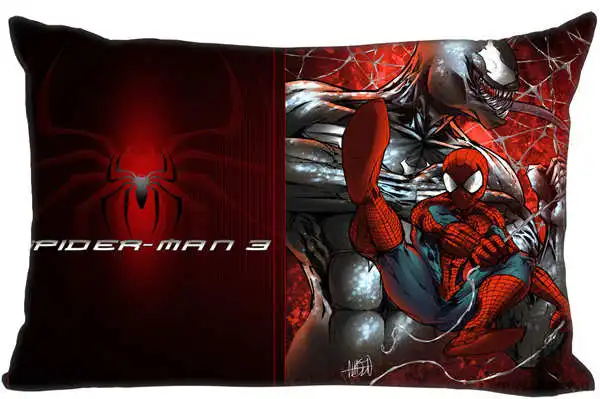 Rectangle Pillowcase Пользовательские Бэтмен и Человек-паук логотип молния на прямоугольную наволочку 35x45,40x60 см(с одной стороны печати) 180516-09 - Цвет: Rectangle Pillowcase