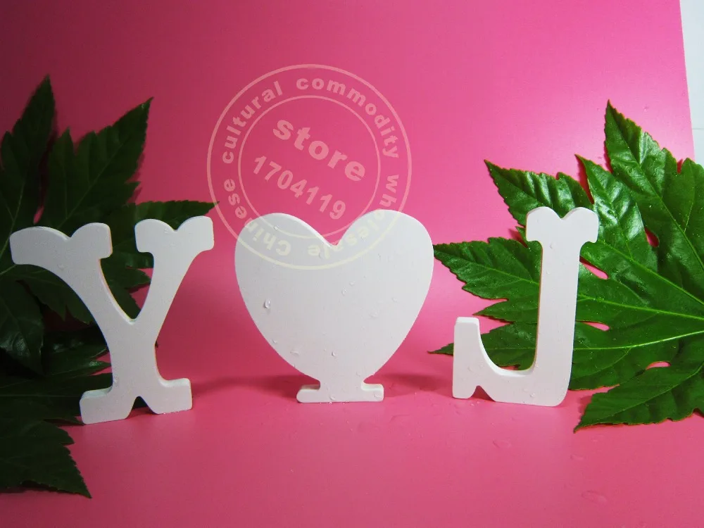 Деревянная резьба искусственные деревянные белые буквы алфавита 15 см свадебное