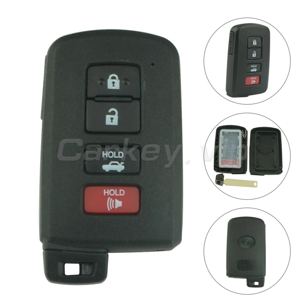 Remotekey Чехол для автомобильного смарт-ключа чехол HYQ14FBA Toyota Avalon Camry Corolla 2012 2013 2014 2015 4