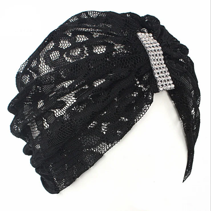 2016 женские шапки кружевной тюрбан купольная шапка головная повязка модные